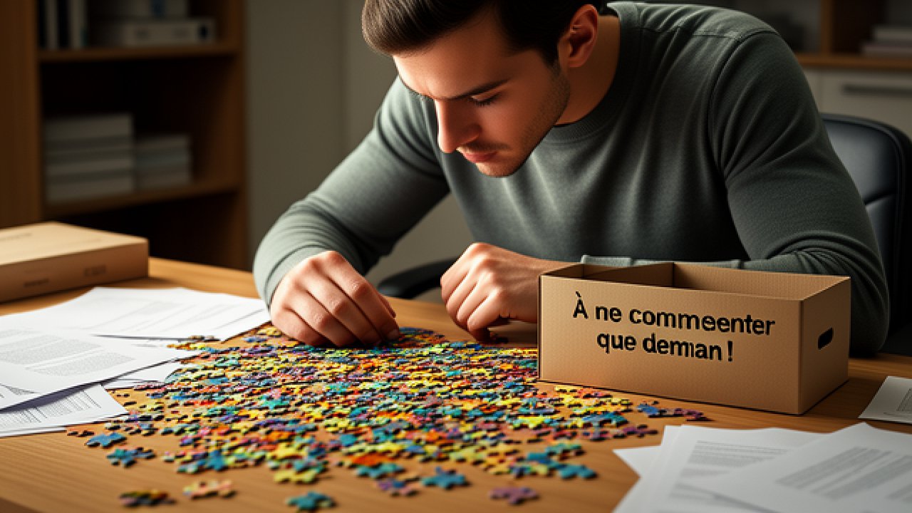 Puzzle Procrastination : le casse-tête qui transforme vos "je le ferai demain" en pauses vraiment utiles au boulot